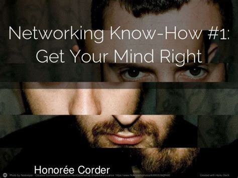 Networking Know How 1 Get Your Mind Right