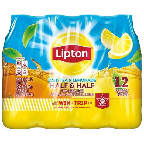 Lipton Iced Tea And Lemonade Half And Half 169 Fl Oz 12 Count