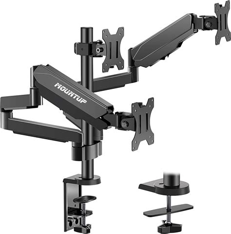 Mountup Triple Monitor Stand Mount 3 Monitor Desk Mount For Computer