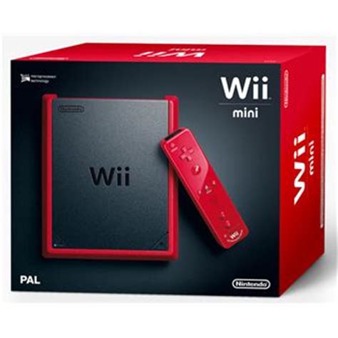 Front view power button press to turn the console on or off. Console Wii mini rouge Nintendo + Wiimote Plus - Console ...
