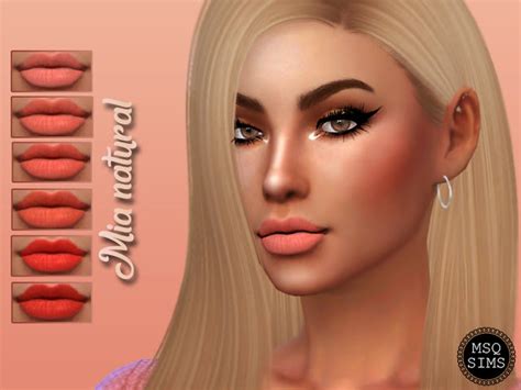 Mia Natural Lipstick At Msq Sims Sims 4 Updates
