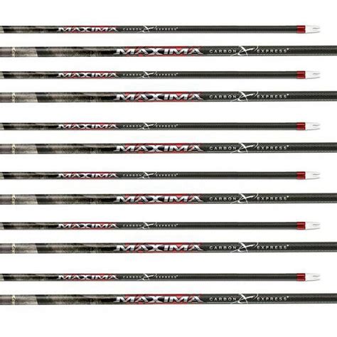 Carbon Express Maxima Hunter Size 250 12 Pack Hunting Arrow Shafts
