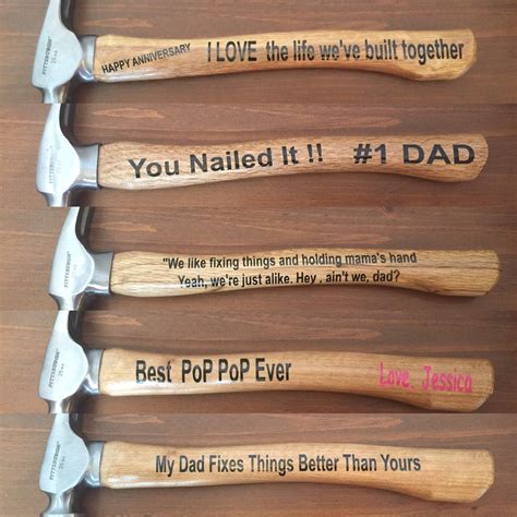 Daddy birthday card free birthday card birthday cards for him birthday card template birthday gifts birthday diy birthday ideas husband father's day crafts kids can make for dad and grandpa. Personalized Hammer Father's Day gift, groomsmen gifts ...