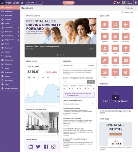 Intranet Examples Intranet And Portal App Sharepoint Design