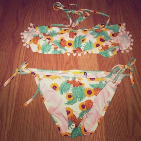 Sunflower Pineapple Bikini Bikinis Pineapple Bikini Cute Bikinis