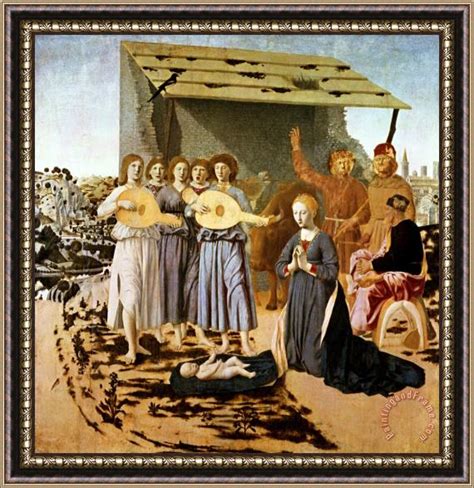Piero Della Francesca Nativity Framed Print For Sale