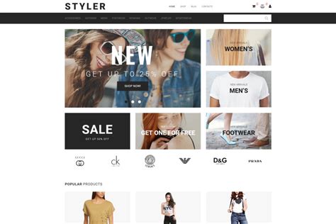 Clothing Shop Website Template For Fashion Apparel Motocms