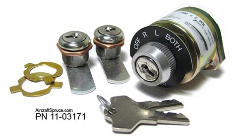 Ignition Switch And Lock Set A 510 5k From Aircraft Spruce Europe