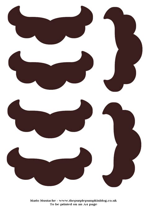 Pin The Mustache On Mario Free Printable