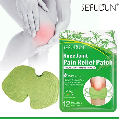 Sefudun Knee Pain Relief Patches Herbal Warming Plaster Joint Ache