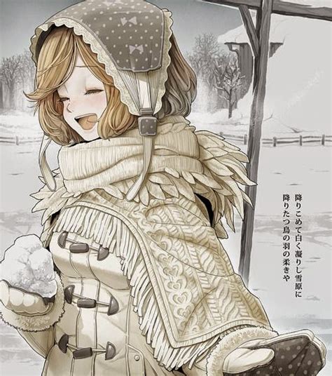 Anime Snow And Girl Part 2 Illustration （daily）