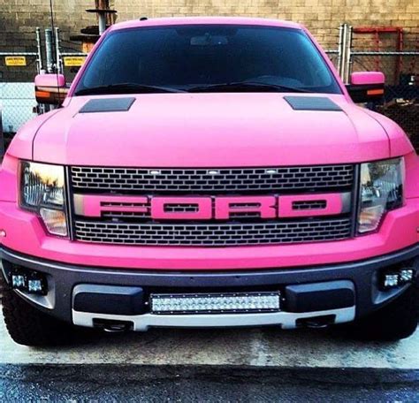 Pin By Sher Wolfe Rust On Pink Pink Truck Ford Trucks Ford Raptor