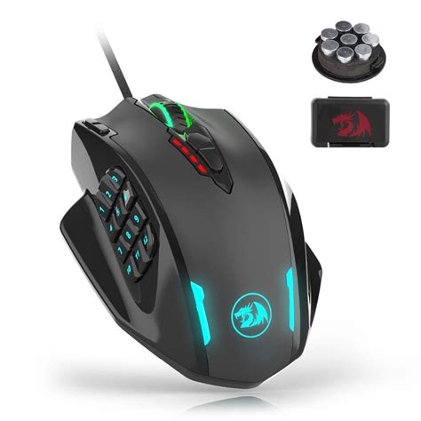 Redragon M908 Impact Rgb Led Mmo Mouse Laser Wired Gaming Mouse With 12