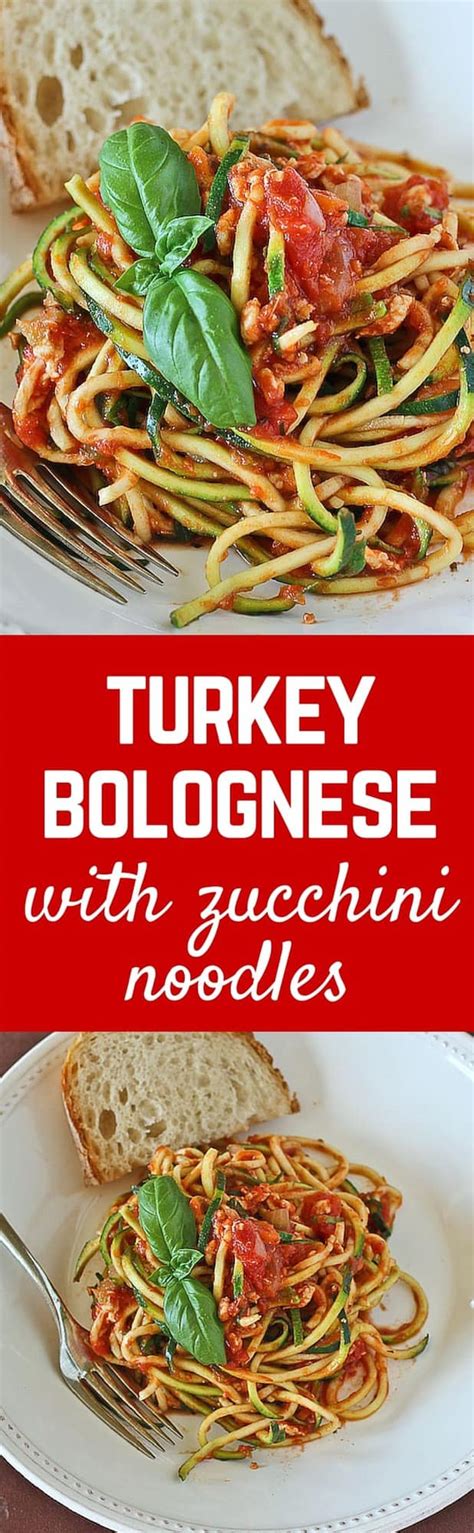 Turkey Bolognese With Zucchini Noodles Gluten Free Rachel Cooks