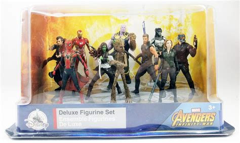 Marvel Studios Disney Store Pvc Figures Deluxe Set Avengers