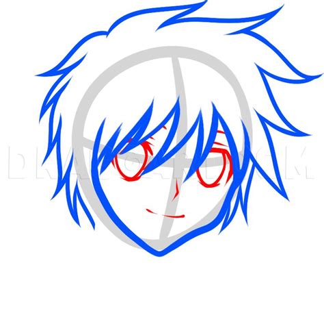 How To Draw Anime Boy Face Easy Anime Boy Draw Drawing Hair Step Easy