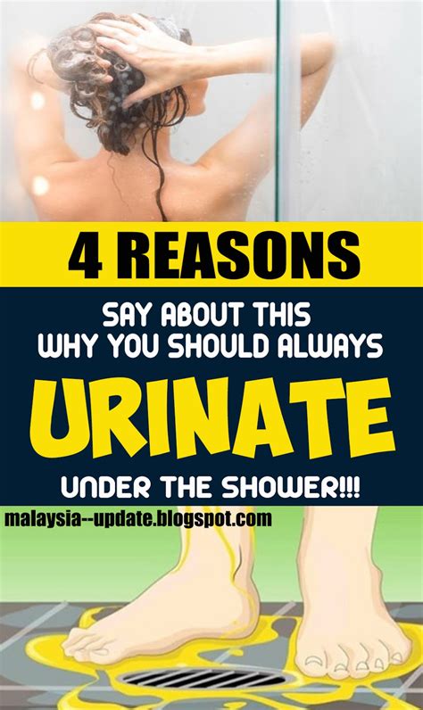 4 Reasons Why You Should Always Urinate Under The Shower