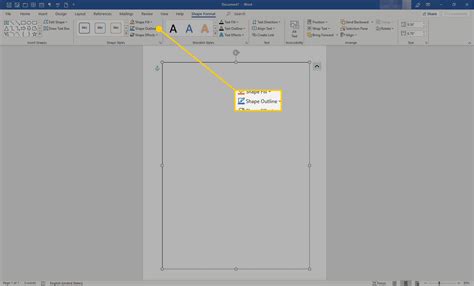Applying A Border To Part Of A Microsoft Word Document