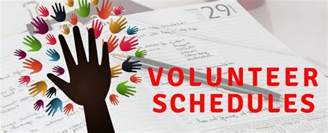 Volunteer Schedules Trinity Lutheran Church Of Davison Mi