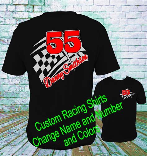 Custom Personalized Racing Shirts Design 1 Dirt Track Racing Etsy