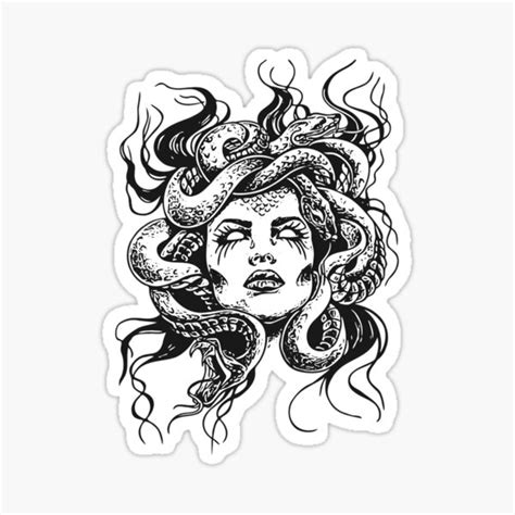 Medusa Sticker Sticker For Sale By Snneb Redbubble