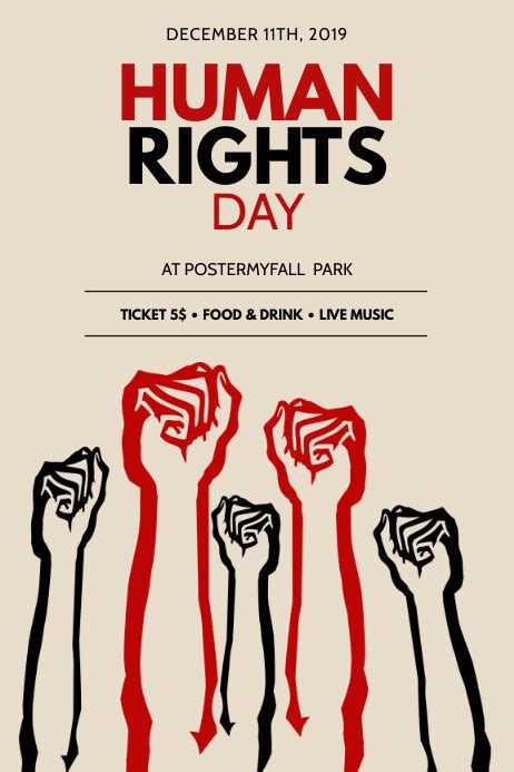 Human Rights Day Flyer Template Postermywall