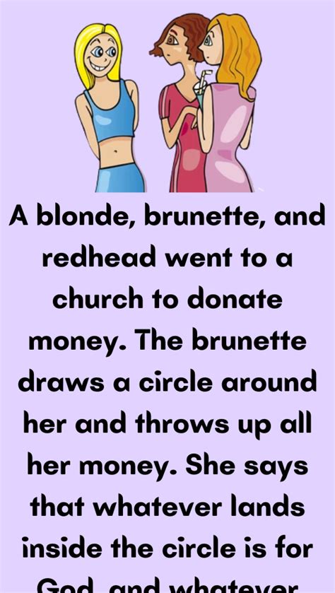 A Blonde And Brunette And Redhead Went To Church Poster Diary