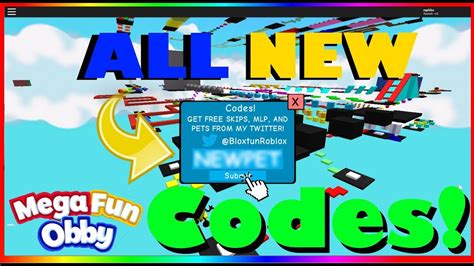 Mega Fun Obby ALL New Codes ROBLOX YouTube