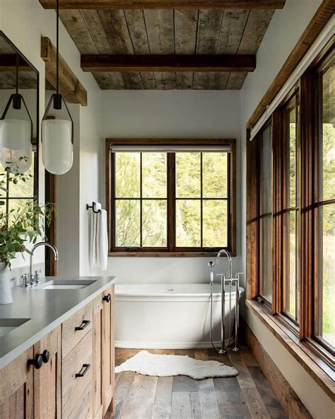 Inspiring Wood Bathroom Designs Design Swan