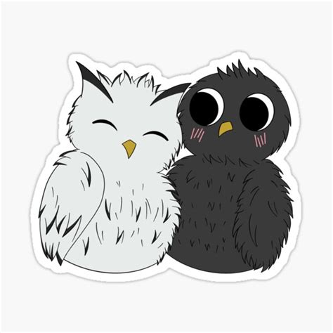 Bokuaka Owls Haikyu Bokuto And Akaashi Sticker For Sale By Daisyyhb