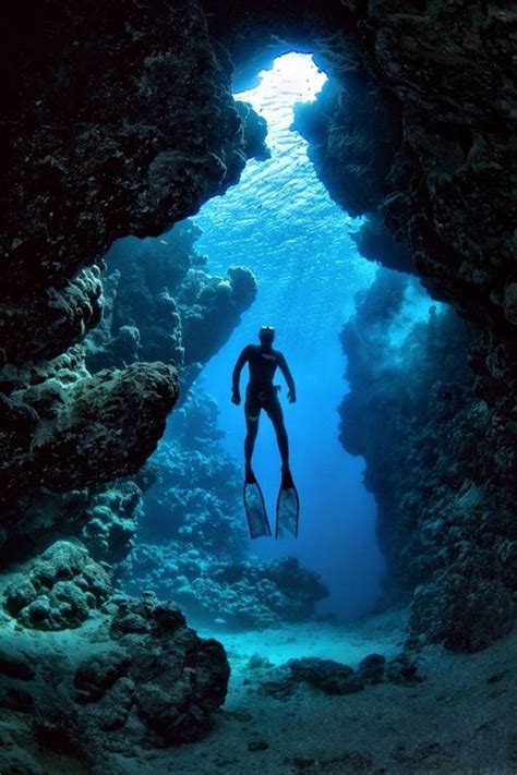 Photography Landscape Water Nature Cave Diving Sunlight Reef Coral