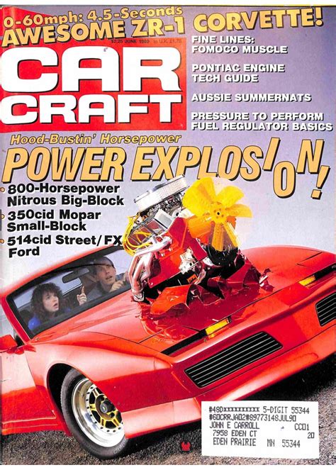 Car Craft Magazine June 1989