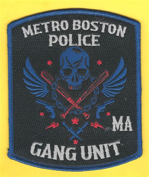 Boston Metro Police Gang Unit 2022 No Shave November Patch Ph