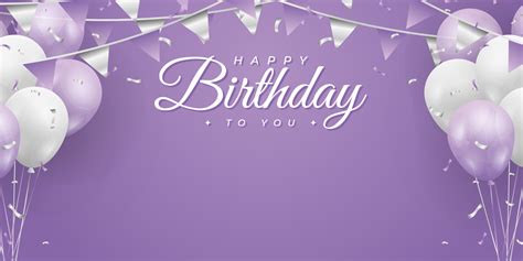 Happy Birthday Banner Or Greeting Card Background For Birthday