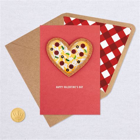 Maybe you added glitter for your best friend's, or doodled your favorite teacher's face with a bright blue crayon? You've Got a Big Pizza My Heart Valentine's Day Card - Greeting Cards - Hallmark