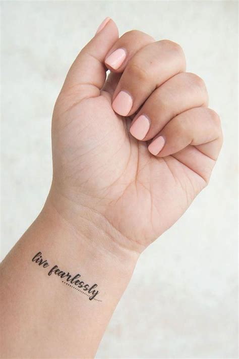 Meaningful Word Wrist Tattoo Tattoos For Women Small Meaningful
