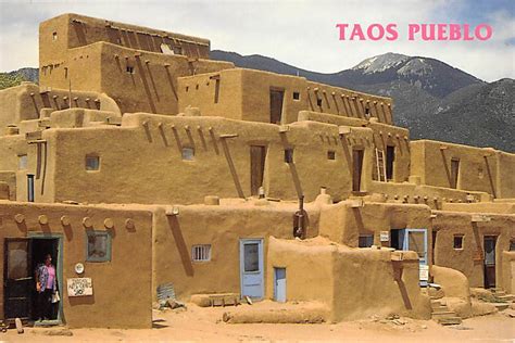 Taos Pueblo Taos Pueblo Taos New Mexico Topics Other Postcard