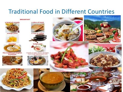 Traditional Food In Different Countries