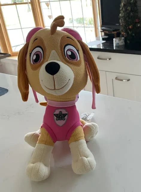 Paw Patrol Skye Large 14 Plush Stuffed Animal Pink Dog Nickelodeon Toy