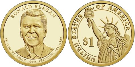 2016 40th President Ronald Reagan Dollar