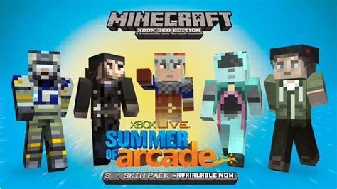 Marketplace content is available in the windows 10, xbox one, or pocket edition of minecraft. Free Summer of Arcade Skin Pack for Minecraft XBOX 360 ...