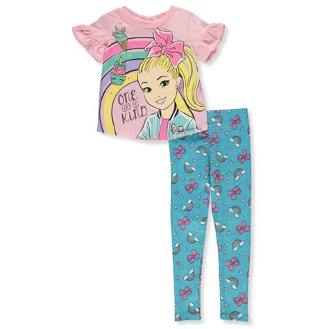 Nickelodeon Jojo Siwa Girls 2 Piece Pajamas Set