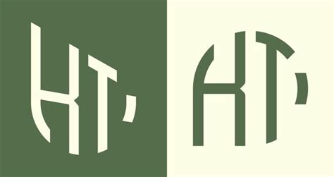 premium vector creative simple initial letters kt logo designs bundle