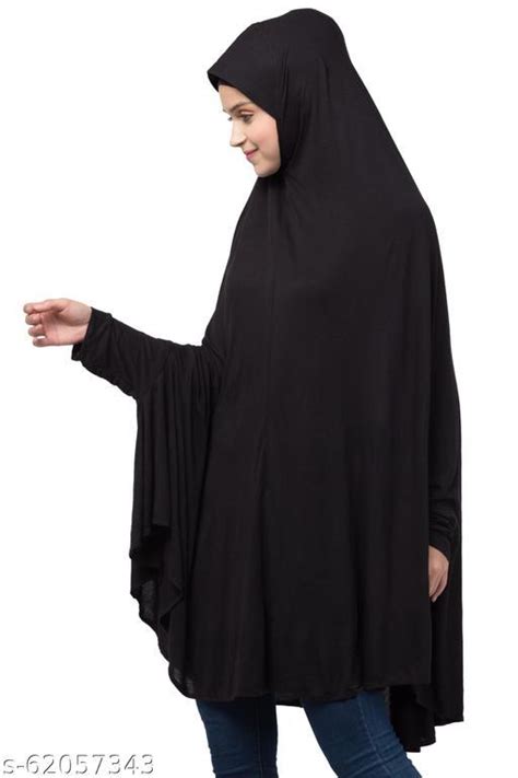 Hijab World Stretchable With Sleeve Knee Length Jilbab Cum Prayer