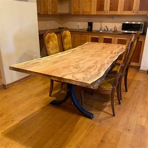 Spalted Maple Dining Table L Custom Tables Rustic Red Door