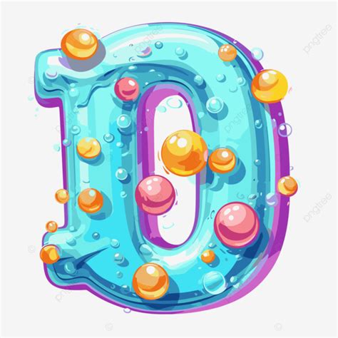 Bubble Letter Clipart Colorful Character With Bubbles Cartoon Vector Bubble Letter Clipart