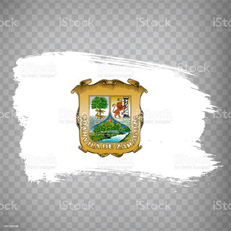 Flag Of Coahuila Brush Strokes Flag State Coahuila Of Mexico On