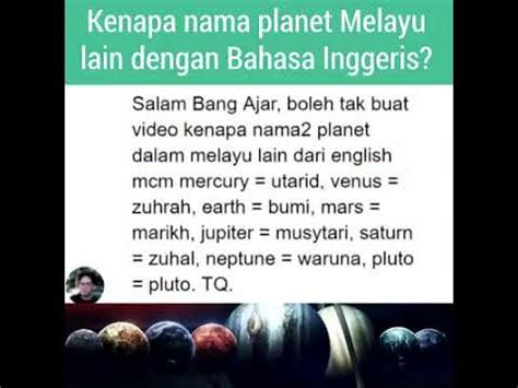 Nama Planet Bahasa Melayu Kalendar Malaysia Kalendar Malaysia