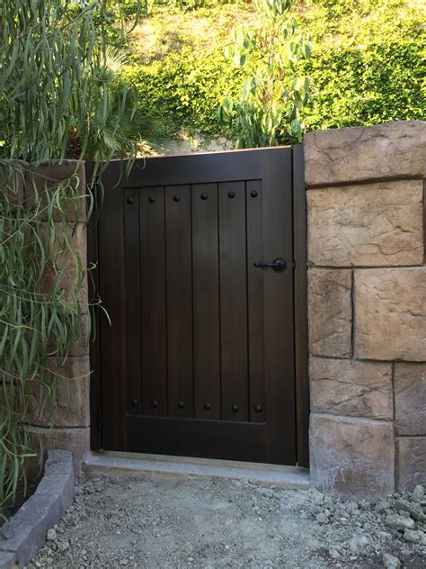 In most cases you have to build the gate around the latch, unless it's a simple hasp or. Custom Wood Gate by Garden Passages - Smaller, Simple Side ...