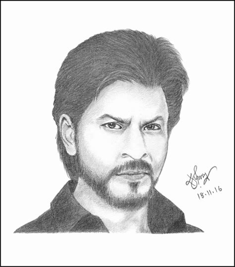Shah Rukh Khan Sketch Shahrukhkhan Shahrukh Srk Iamsrk Kingkhan